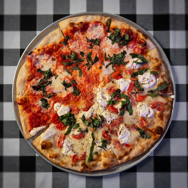 LG 1/2 & 1/2 Pizza.